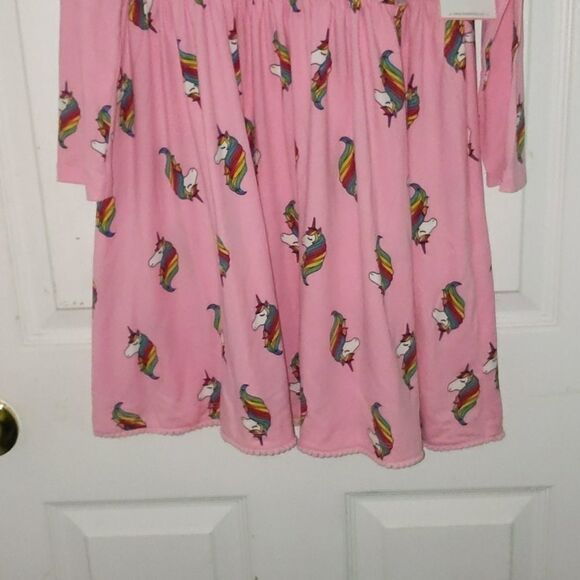 Rare Editions pink unicorn dress Sz 10 NWT - Picture 2 of 6